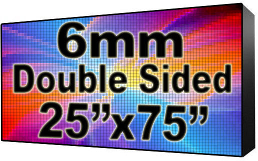 Digital School sign - LED School signs- Double Sided -25" x 75" - 5 Year Warranty