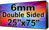 Digital Church sign - LED Church signs- Double Sided -25" x 75" - 5 Year Warranty