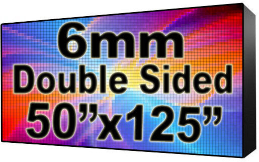 Digital School sign - LED School signs- Double Sided -50" x 126" - 5 Year Warranty