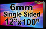 Outdoor Full Color LED Programmable Sign - Front Access - Single Sided - 6mm- 12" x 100" - 5 Year Warranty
