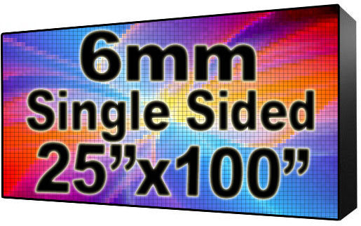 Digital HOA Community & Association Sign - LED signs for HOA Community & Association - Single Sided - 25" x 100" - 5 Year Warranty