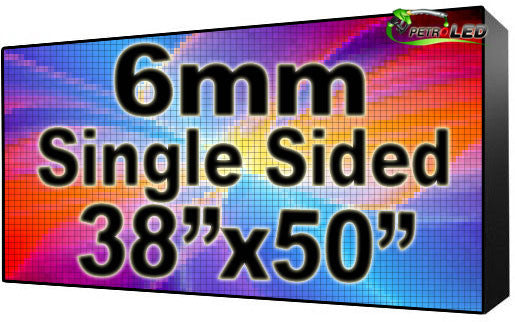 Outdoor Full Color LED Programmable Sign - Front Access - Single Sided - 6mm- 38" x 50" - 5 Year Warranty